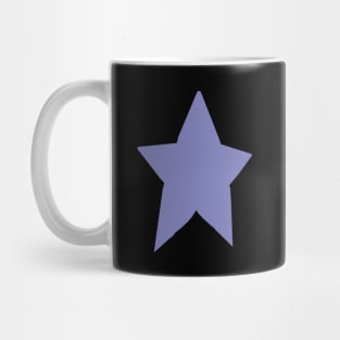 Very Peri Periwinkle Blue Tone Star Mug